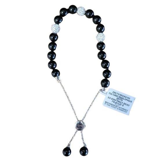 WOMEN'S Macy's Cultured Freshwater Pearl Adjustable Bracelet. - Picture 1 of 3